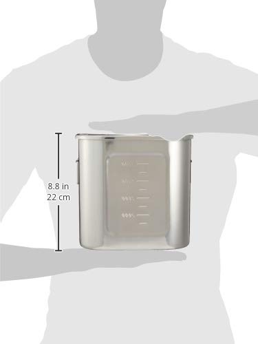 Amazon｜遠藤商事 業務用 深型角キッチンポット 19.5cm 目盛付